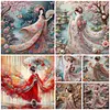 (Multi-Style) Kimono Girl-11CT Stamped Cross Stitch 50*50cm