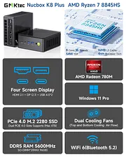 GMKtec GMKtec NucBox K8 Plus Mini PC AMD Ryzen™ 7 8845HS 399.99