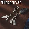 Double-ended Rotating Key Ring Titanium Keychain Rotating Key Organizer for Carabiners, Wind Chimes, Plants, DIY Accessories