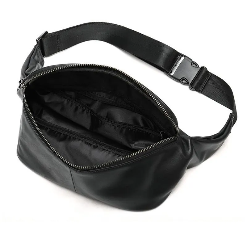 High Quality Chest Bag Multifunctional Retro Leather Waist Bag Crossbody Bag For Men