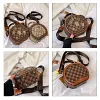 Mini sac bandouli&egrave;re rond zipp&eacute; &agrave; motif ours vintage