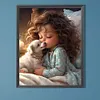 >SALE<5D DIY Full Round Drill Diamond Painting Sweet Girl Home Decor Craft 40x50cm
