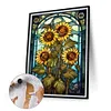 【Limited Stock Sale】（Big Size)Sunflower Glass Painting-Paint by Numbers Acrylic Painting 50*60CM