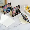 (US Local)6Pcs Moon Butterfly Diamond Painting Greeting Card Diamond Handmade Card