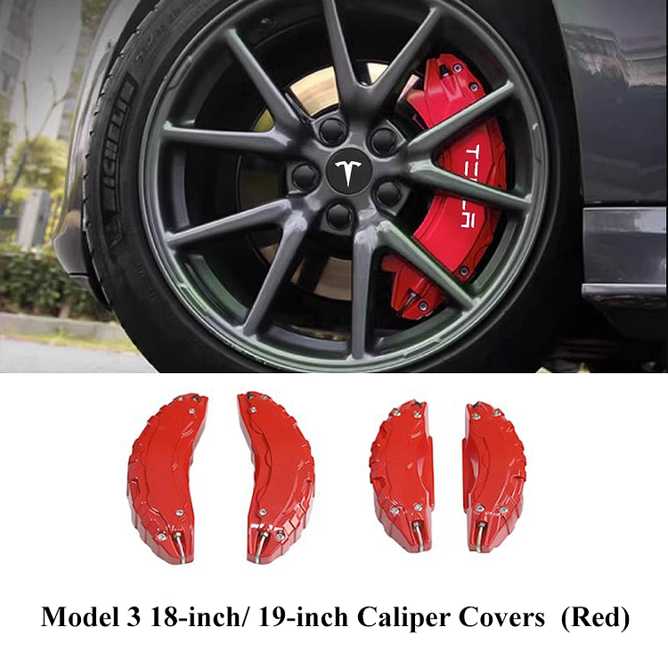 TESLASY  Tesla Model 3/Y Brake Caliper Covers (4Pcs) 