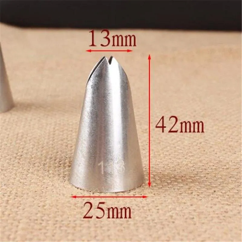 #113 Leaf Piping Nozzle Icing Tip Pastry Tips Cup Cake Decorating Baking Tools Bakeware Create Leaves Large Size 1125