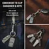 Double-ended Rotating Key Ring Titanium Keychain Rotating Key Organizer for Carabiners, Wind Chimes, Plants, DIY Accessories