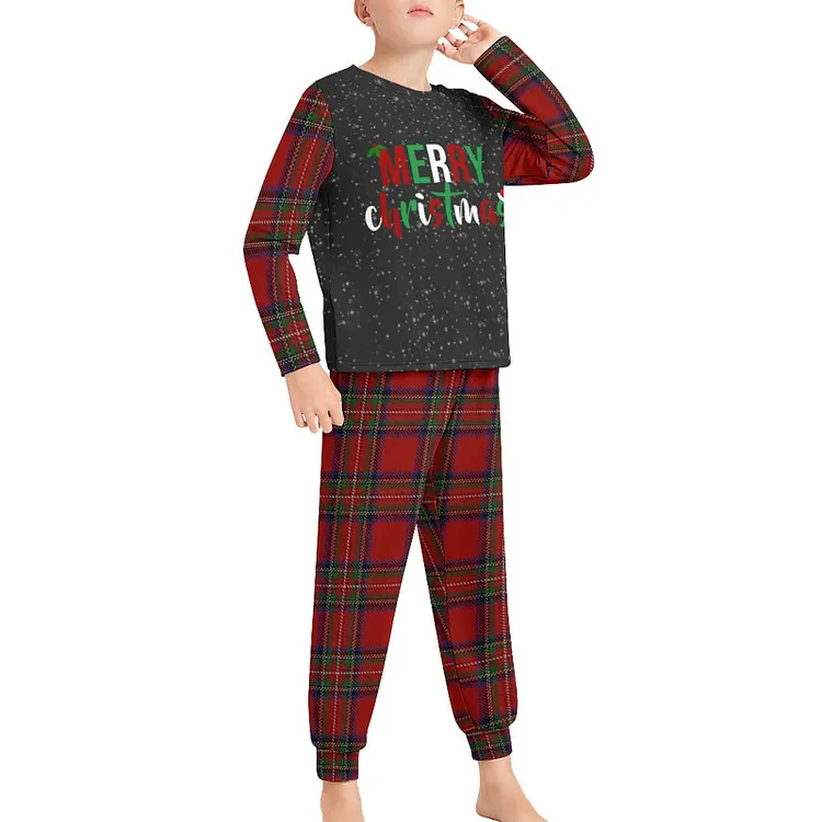 Personalized Design Children's Pajama Suit Christmas