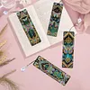 (US Local)8Pcs DIY Butterfly Diamond Painting Art Bookmarks with Crystal Pendants for Gift