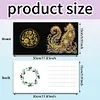 (US Local)6pcs Diamond Painting Greeting Cards DIY Diamond Art Cards for Adults (Cat)