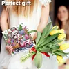 (US Local)6PCS DIY Xmas Diamond Art Greeting Cards Congratulations Cards & Gifts (Squirrel
