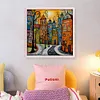 (US Local)Houses-14CT Counted Cross Stitch Kit(40x40cm)