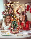 Christmas Travels Music Box DIY Handmade Music Box Assembly Building Blocks