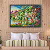 Rainbow Town-11CT Stamped Cross Stitch 101*75cm/39.76*29.53in (Big Size)