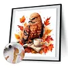 Autumn Animal Cup-Paint by Numbers Acrylic Painting 40*40CM(Watercolor)