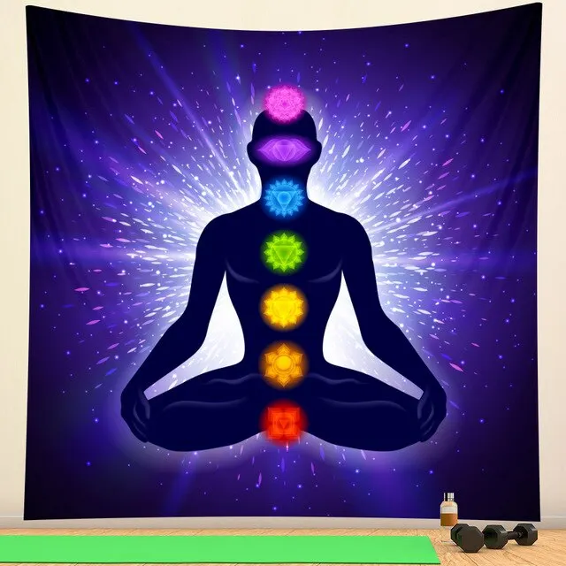 Indian mandala meditation Tarot tapestry wall decoration Mandala tapestry witchcraft Bohemian Hippie home decoration yoga mat