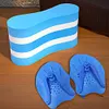 Swim Training Pull Buoy Adjustable Strap Hand Paddles 5-Layer Pull Buoy for Pool