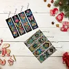 (US Local)8Pcs DIY Butterfly Diamond Painting Art Bookmarks with Crystal Pendants for Gift