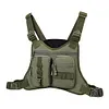 Sports Chest Bag Adjustable Shoulder Strap Front Running Vest Bag for Men Women