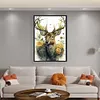 (Big Size) Deer With Flowers - 11CT Stamped Cross Stitch 40*60cm/15.75*23.62in