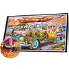 >SALE<5D DIY Full Round Drill Diamond Painting Bus Kit Home Decoration Art Craft