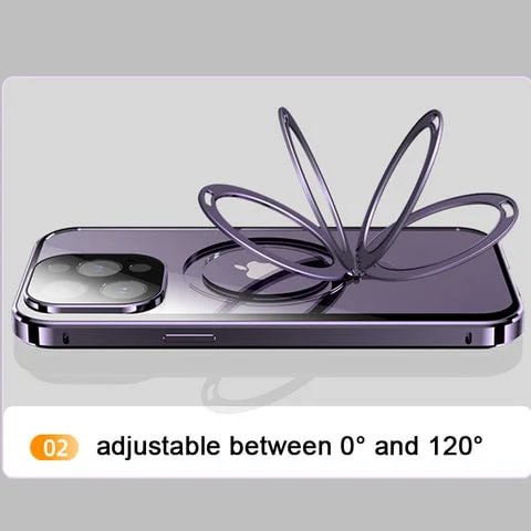 iPhone series double-sided magnetic holder mobile phone case