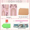 2Pcs Artistic Pattern Diamond Painting Placemat DIY Art Placemat for Table Decor