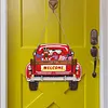 DIY Diamond Painting Truck Decor Wooden Welcome Sign with 12 Interchangeable Holiday Icons, Farmhouse Style Hanging Kit