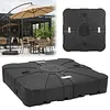 [US Local Warehouse] Patio Umbrella Base 286lbs Capacity Square Market Stand with 4 Lockable Wheels