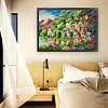 Rainbow Town-11CT Stamped Cross Stitch 101*75cm/39.76*29.53in (Big Size)