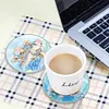 (US Local)[Upgrade]4Pcs Acrylic Special Shape Turtle DIY Waterproof Diamond Painting Coaster