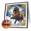 (Multi-Style)Christmas Horse-Partial Special Shaped Diamond Painting 40*40cm