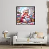 Happy Old Lady - 11CT Stamped Cross Stitch - 45*45cm