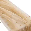 Pearl Gauze Table Runner 120 Inch 10 FT Tulle Shabby Chic Semi Sheer Cheese Cloth Fabric Runner for Wedding Party Baby Shower Birthday
