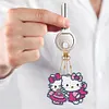 2PCS/SET 5D DIY Diamond Painting Double-side Special Drills Keychain Slap Luminous Kits