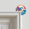 (US Local)Wave Dolphin  Diamond Painting Door Corner Sign DIY Door Frame Decor