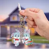 5pcs Diamond Painting Keyring Kits DIY Keychain Bag Pendant Kits