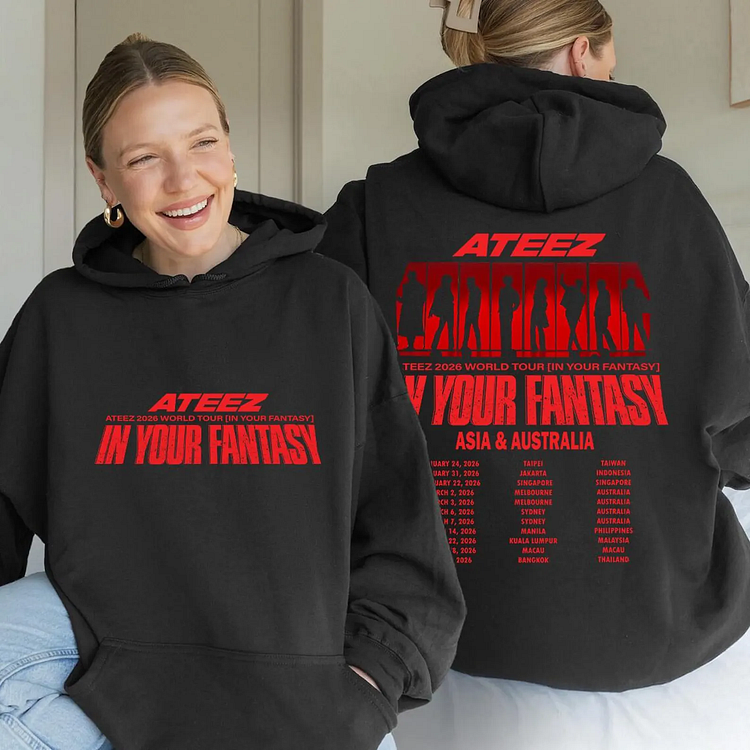 Ateez 2026 In Your Fantasy Tour in AU Hoodie