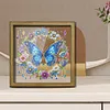 Diamond Painting Wooden Double-Sided Butterfly Ornaments Kit with Photo Frame Desktop