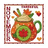 12 months -11CT Stamped Cross Stitch Kit(35*35cm)