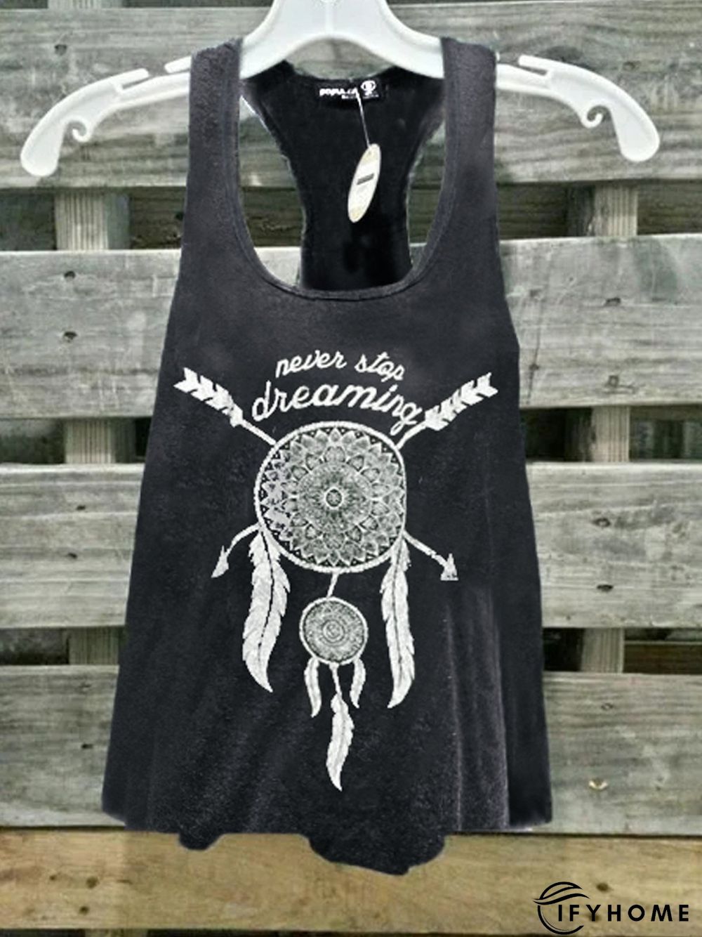 White-Black Cotton Casual Tanks & Camis | IFYHOME