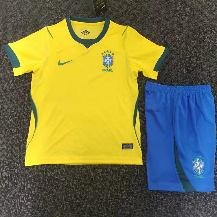 Kids Brazil 2025/26 World Cup Home Jersey