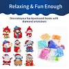 2PCS Gem Art DIY Craft Kit Diamond Painting Sticker (Christmas Creatures)