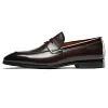 Handmade Men Leather Loafers Dress Shoes  Wedding
