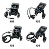 24V/36V/48V Electric Bike Display Screen Waterproof Handlebar Bike Speedometer
