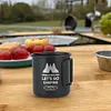300ML Camping Mug Aluminum Alloy Tea Beer Coffee Mug Lightweight for Outdoor Use