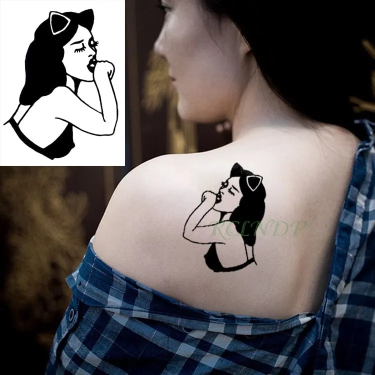 Waterproof Temporary Tattoo Sticker Cartoon anime Boy Knife Tatto Flash Tatoo Fake Tattoos Small Size Art for Kids Men Women