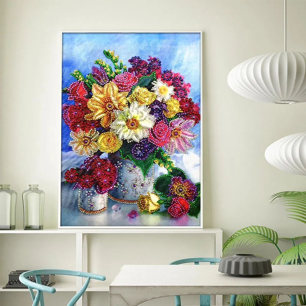 Diamond Painting - Special Shaped Drill - Splendid Flower
