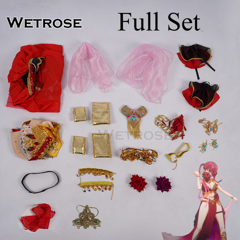[Wetrose] In Stock Hololive Houshou Marine Paipai Mask 宝鐘マリン パイパイ仮面 Dancing Girl Cosplay Costume