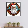 【Limited Stock Sale】Santa Claus Glass Painting-Paint by Numbers Acrylic Painting 40*40CM